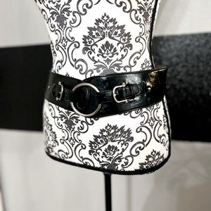 Leather waist belt